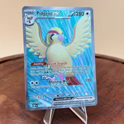 Pokemon TCG Scarlet & Violet Obsidian Flames Pidgeot ex 217/197 Ultra Rare NM - Image 1