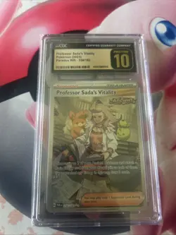Pristine CGC 10 Professor Sada's Vitality 256 Paradox Rift SAR Pokemon Card - Image 1
