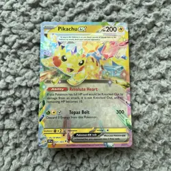 Pikachu ex 057/191 Holo Double Rare Surging Sparks Pokemon Card NM - Image 2
