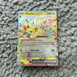 Pikachu ex 057/191 Holo Double Rare Surging Sparks Pokemon Card NM - Image 3
