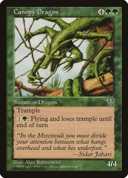 MTG Canopy Dragon LP Mirage MIR English Reserved List Magic card old school - Image 1