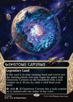 1x - Gemstone Caverns - (borderless #16) - EOS Stellar Sights - NM MTG - Image 1
