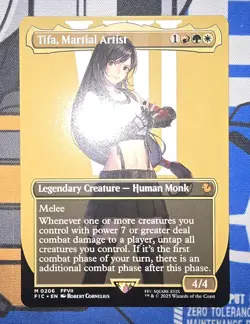 MTG (FIC) - Tifa, Martial Artist (Borderless) (#206) - Regular Near Mint - Image 1