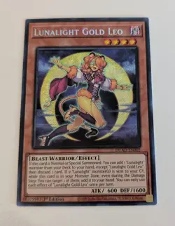 x1 YuGiOh Lunalight Gold Leo - DUAD-EN005 - 1st Ed - NM - Image 1
