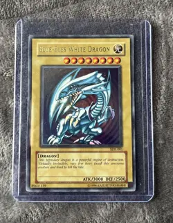 Yugioh Blue-Eyes White Dragon Ultra Rare Holo 1996 Yu-Gi-Oh! SDK-001 - Image 24
