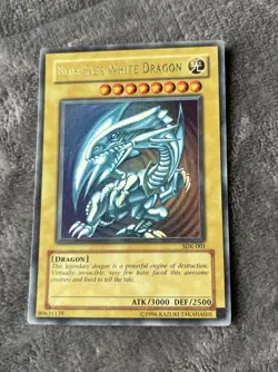 Yugioh Blue-Eyes White Dragon Ultra Rare Holo 1996 Yu-Gi-Oh! SDK-001 - Image 25