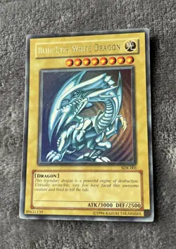 Yugioh Blue-Eyes White Dragon Ultra Rare Holo 1996 Yu-Gi-Oh! SDK-001 - Image 28