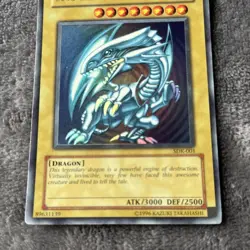 Yugioh Blue-Eyes White Dragon Ultra Rare Holo 1996 Yu-Gi-Oh! SDK-001 - Image 6