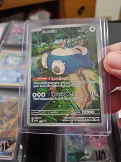 PokÃ©mon TCG Snorlax Scarlet & Violet Black Star Promo 051 Holo Card P164-65 - Image 1