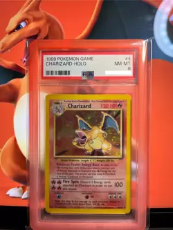 PSA 8 NM-MT 1999 Charizard Base Set Unlimited Holo Pokemon Card 4/102 - Image 2