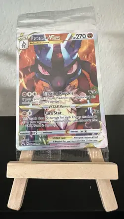 Lucario VSTAR Promo SWSH291 Crown Zenith ETB Pokemon Card English - SEALED - Image 1