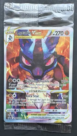 Lucario VSTAR Promo SWSH291 Crown Zenith ETB Pokemon Card English - SEALED - Image 3