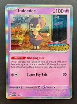Pokemon TCG Indeedee 154 Sv: Scarlet & Violet Promo Cards Holo - Image 1