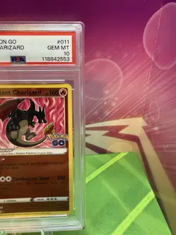 PokÃ©mon TCG Radiant Charizard Holo Card PSA 10 Pokemon Go 011/078 - Image 3