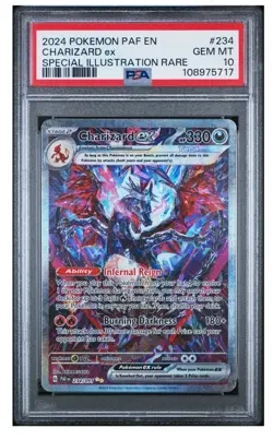 Pokemon Charizard ex Paldean Fates Special Illustration Rare #234 PSA 10 - Image 1
