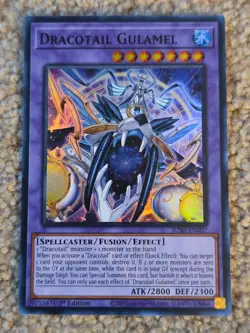 Yugioh! Dracotail Gulamel SUPER Justice Hunters JUSH-EN007 In Hand NM - Image 1