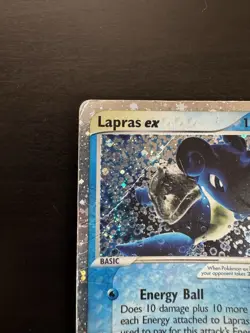 Lapras ex 99/109 Holo Rare Ruby and Sapphire Pokemon Card HP DMG - Image 2