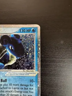 Lapras ex 99/109 Holo Rare Ruby and Sapphire Pokemon Card HP DMG - Image 3