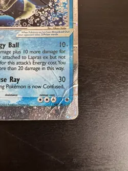 Lapras ex 99/109 Holo Rare Ruby and Sapphire Pokemon Card HP DMG - Image 4