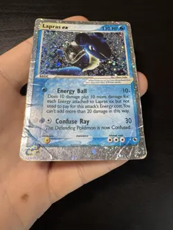 Lapras ex 99/109 Holo Rare Ruby and Sapphire Pokemon Card HP DMG - Image 9
