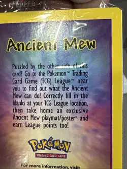 Ancient Mew Promo Card - sealed in wrapper (PokÃ©mon The Movie 2000) - Image 17