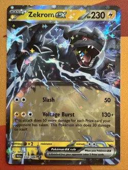 English Pokemon Card - Zekrom ex - Double Rare (034/086) Black Bolt NM - Image 1