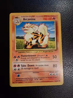 PokÃ©mon TCG Arcanine Base Set Uncommon Card 23/102 - Image 1
