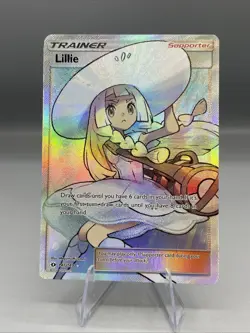 Pokemon â€¢ Lillie â€¢ Sun And Moon Base Set, (Full Art) Ultra Rare 147/149 - LP+ - Image 2