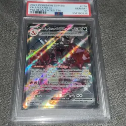 Pokemon TCG Charizard EX SVP074 Paldean Fates Tin Black Star Promo Card PSA 10 - Image 2