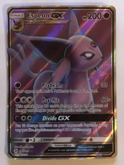 Espeon GX - 140/149 - Pokemon Sun & Moon Base Set Full Art Ultra Rare Card NM - Image 1