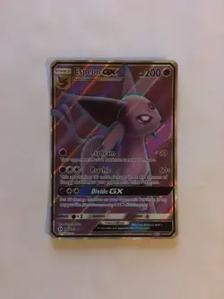 Espeon GX - 140/149 - Pokemon Sun & Moon Base Set Full Art Ultra Rare Card NM - Image 3