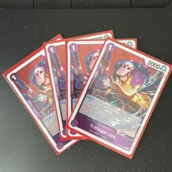 One Piece Card Game Trafalgar Law OP09-069 R Foil Playset X4!  - Image 1
