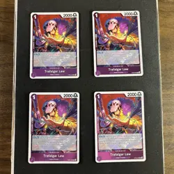 One Piece Card Game Trafalgar Law OP09-069 R Foil Playset X4! - Image 1