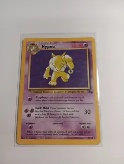 PokÃ©mon TCG Hypno Fossil Card 23/62 Unlimited Regular Non-Holo Rare - Image 1