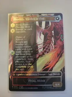 Joshua, Phoenix's Dominant (Borderless) Surge Foil Final Fantasy MtG Magic Foil - Image 2