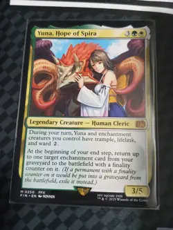 MTG Final Fantasy Yuna Hope of Spira regular #0250 MT/NM Pack Fresh!! - Image 1