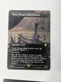 Minas Morgul, Dark Fortress 0514 Borderless Lord of the Rings MTG MAGIC UNPLAYED - Image 1