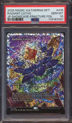 2024 MTG AETHERDRIFT RADIANT LOTUS SHOWCASE FRACTURE FOIL 416 PSA 10 - Image 1