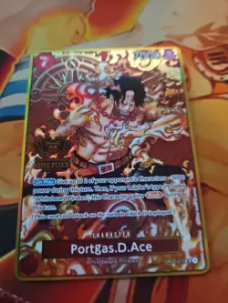 Portgas D Ace One Piece Card Game OP02-013 SR Paramount War Japanese PCG - Image 1