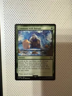 MTG - Commune with Beavers - Final Fantasy Common - Image 1