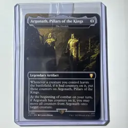 MTG Argonath Pillars Of The Kings Legendary Artifact Mythic Rare Borderless 0351 - Image 1