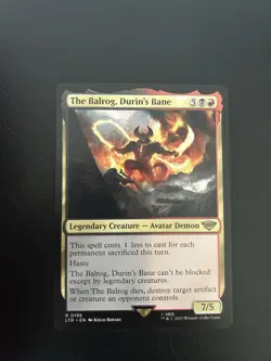 The Balrog, Durin's Bane Universes Beyond: the Lord of the Rings Mtg Rare 195 - Image 1