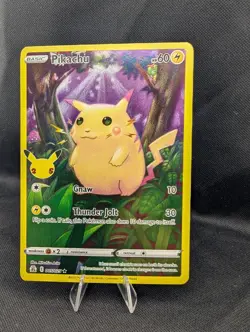 Pokemon Pikachu TCG 5/25 Celebrations Full Art Holo Card 25th Anniversary - Image 1