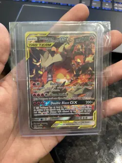 PokÃ©mon TCG Reshiram & Charizard GX SM201 Black Star Promo 2019 Tag Team Card - Image 2