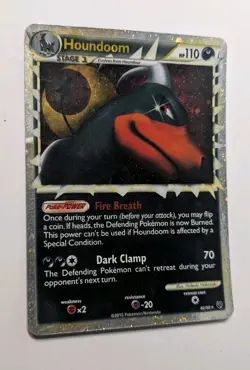 Pokemon Card - Houndoom Prime 82/90 HGSS Undaunted Ultra Rare Holo - Image 1