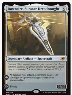 MTG Edge of Eternities M Dawnsire, Sunstar Dreadnought #0238 PACK FRESH - Image 1