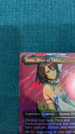 MTG English NM Yuna, Hope of Spira (Borderless) (Surge Foil) FIN #0549 - Image 2