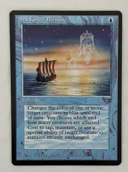 1x Sea Kings' Blessing - Legends - MTG - Magic the Gathering - NM - Image 2