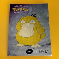 Pokemon Psyduck Danone Promo Card Stadium TIP Shiny NM-MT #54 Rare - Image 1