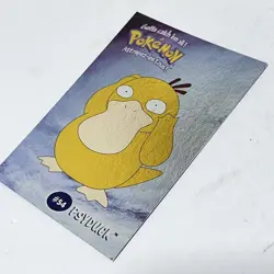 Pokemon Psyduck Danone Promo Card Stadium TIP Shiny NM-MT #54 Rare - Image 2